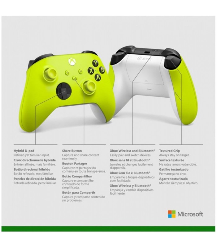 کنترلر ایکس باکس رنگ زرد نئون | Xbox Controller electric volt