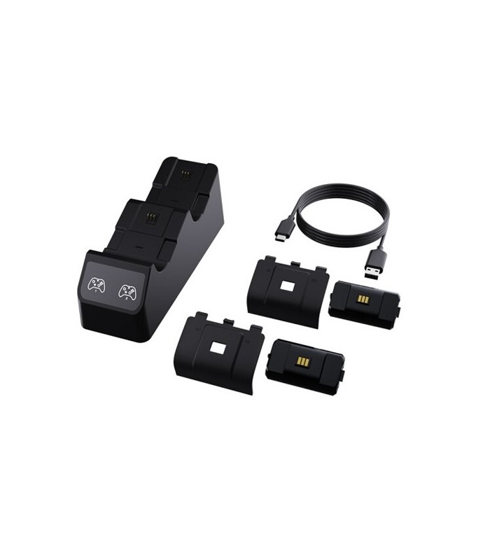پایه شارژر و باتری شارژی ایکس باکس اسپارک فاکس مشکی مدل Sparkfox Dual Controller Charge Station for XBox-Series S/X