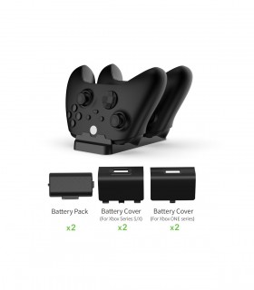 پایه شارژر و باتری شارژی ایکس باکس دابی مدل DOBE Charging Dock for X-Series S/X و X-One S/X-مشکی