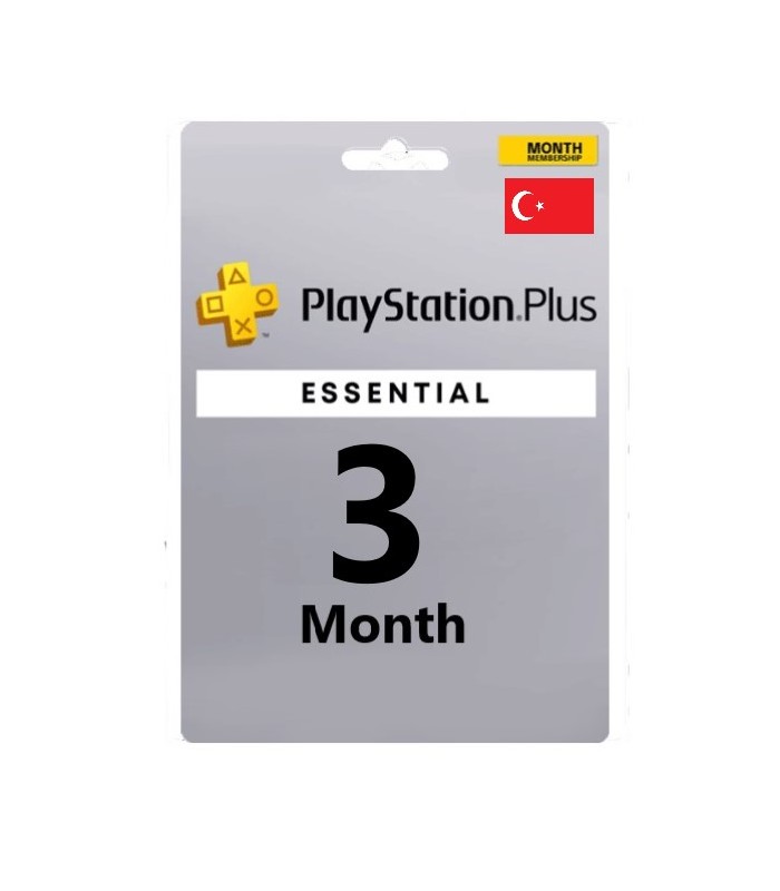 گیفت کارت پلی استیشن پلاس سه ماهه ترکیه اسنشیال (Essential)