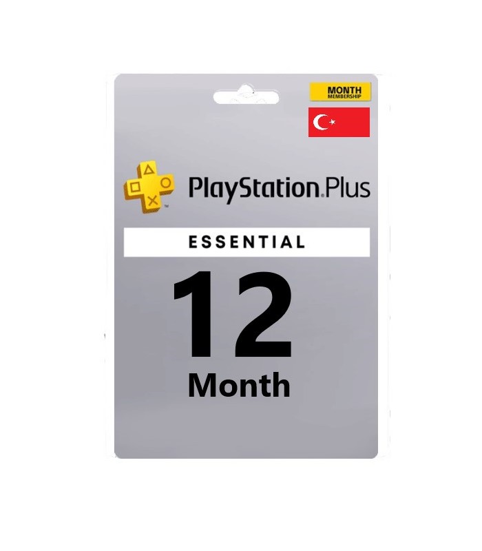 گیفت کارت پلی استیشن پلاس دوازده ماهه ترکیه اسنشیال (Essential)