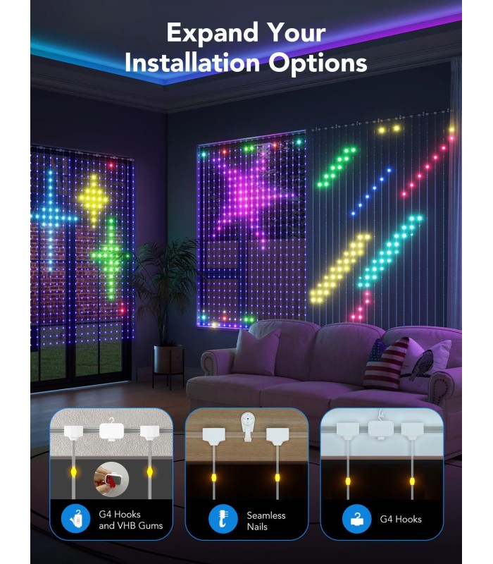 نور پردهای گووی | Govee Curtain Lights