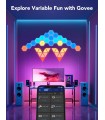 پنل نوری شش‌ضلعی تخت هوشمند گووی | Govee Glide Hexa Light Panel