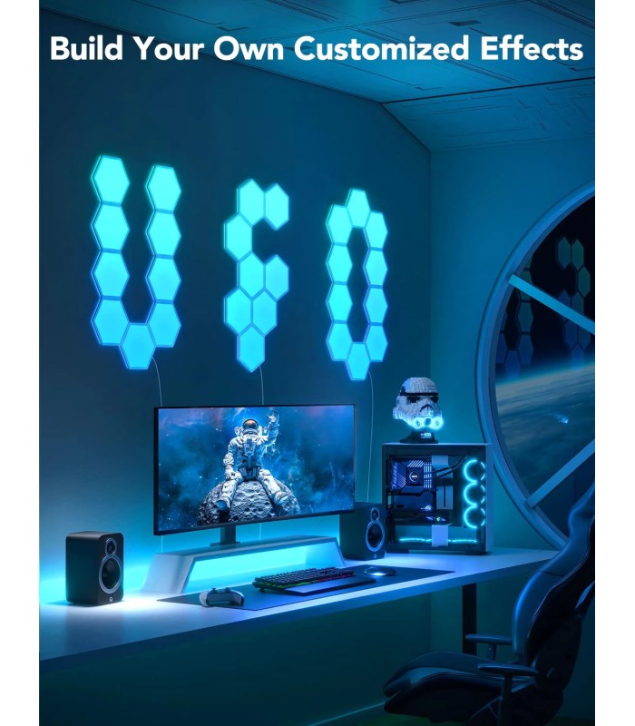 پنل نوری شش‌ضلعی تخت هوشمند گووی | Govee Glide Hexa Light Panel