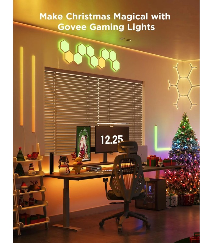 پنل نوری شش‌ضلعی تخت هوشمند گووی | Govee Glide Hexa Light Panel