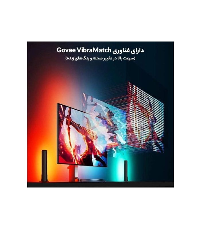 نور پس‌زمینه نواری و لایت‌بار مخصوص بازی گووی | Govee Gaming Light Kit G1 (27-34inch)