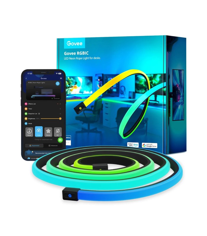 نور نئون طنابی برای میز گووی | Govee RGBIC LED Neon Rope Light for Desks