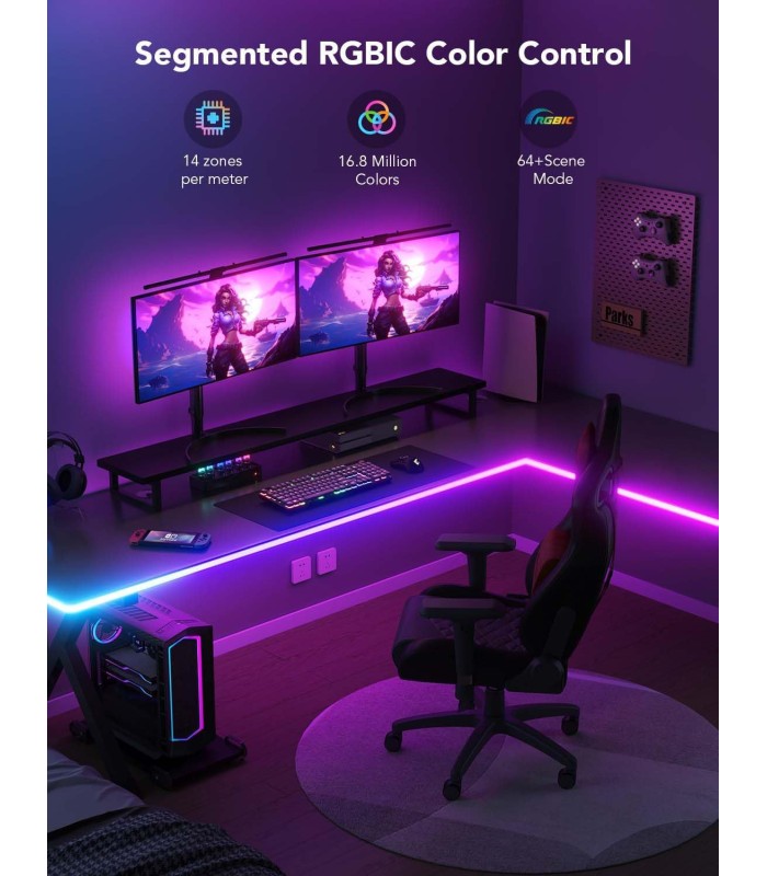 نور نئون طنابی برای میز گووی | Govee RGBIC LED Neon Rope Light for Desks