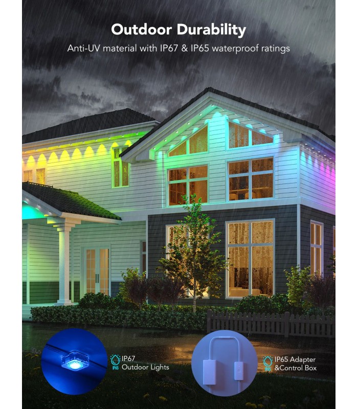 نور فضای‌ باز گووی (۱۵ متر) | (50ft) Govee RGBIC Permanent Outdoor Lights