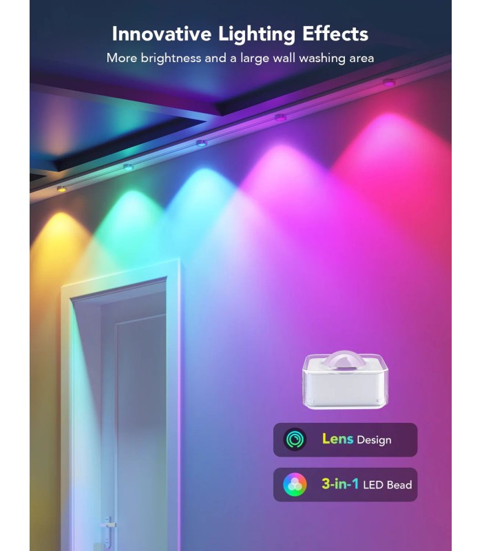 نور فضای‌ باز گووی (۱۵ متر) | (50ft) Govee RGBIC Permanent Outdoor Lights