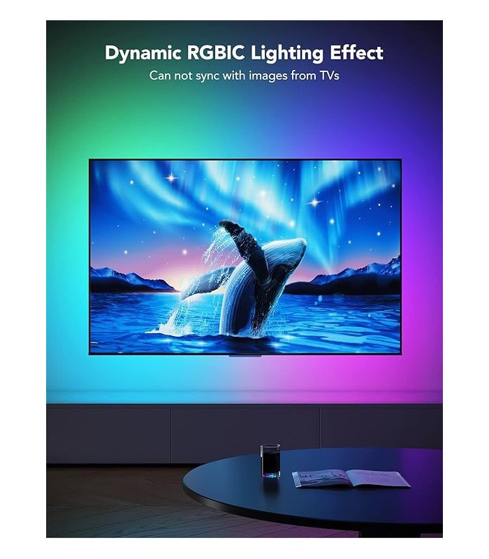 نور پشت تلوزیون گووی (۵۵ تا ۶۵ اینچ) |Govee RGBIC TV Backlight (55-65 inch)