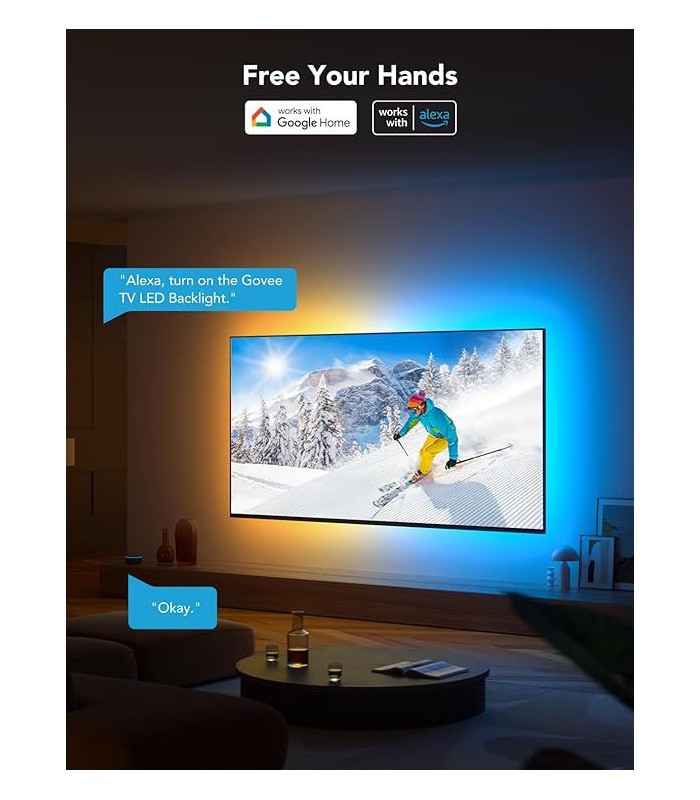 نور پشت تلوزیون گووی (۵۵ تا ۶۵ اینچ) |Govee RGBIC TV Backlight (55-65 inch)