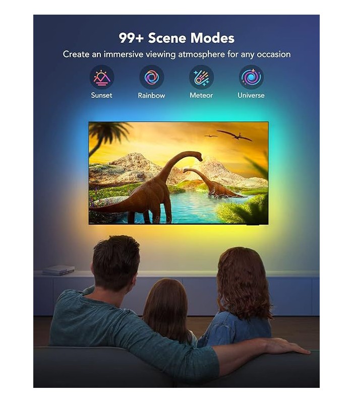 نور پشت تلوزیون گووی (۵۵ تا ۶۵ اینچ) |Govee RGBIC TV Backlight (55-65 inch)