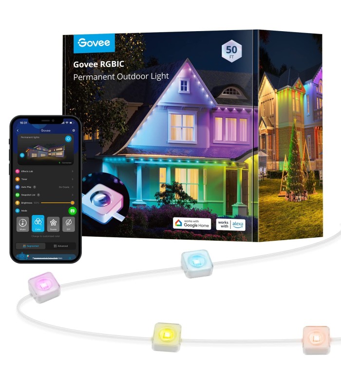 نور فضای‌ باز گووی (۱۵ متر) | (50ft) Govee RGBIC Permanent Outdoor Lights
