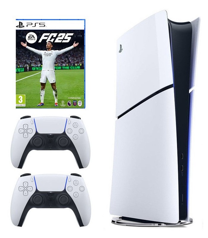 باندل کنسول بازی سونی مدل پلی استیشن ۵ اسلیم دیجیتال + FC25