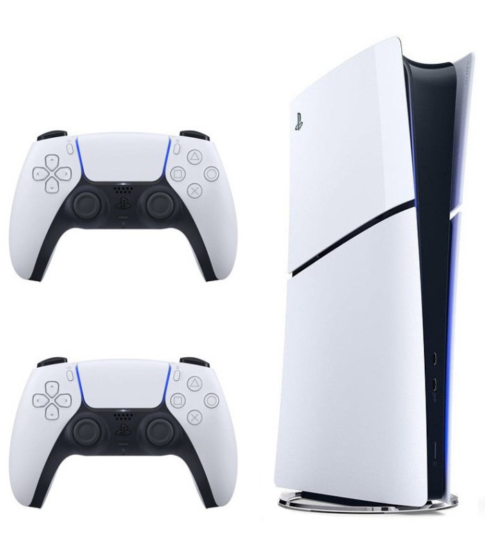 باندل کنسول بازی سونی مدل پلی استیشن ۵ اسلیم دیجیتال + کنترلر سفید
