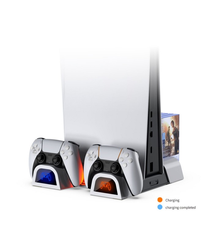 پایه شارژر و خنک‌کننده چند منظوره دابی برای پلی استیشن ۵ مدل Dobe TP5-3536B