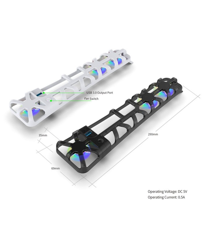 فن خنک کننده پلی استیشن ۵ اسلیم دابی مدل Dobe  TP5-3538S - رنگ سفید