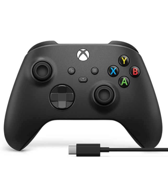 کنترلر ایکس باکس رنگ مشکی | Xbox Controller Carbon Black - به همراه کابل USB-C