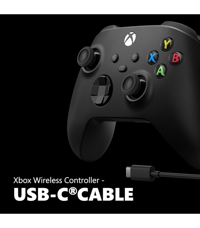 کنترلر ایکس باکس رنگ مشکی | Xbox Controller Carbon Black - به همراه کابل USB-C