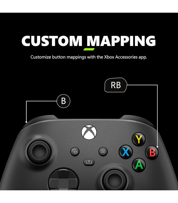 کنترلر ایکس باکس رنگ مشکی | Xbox Controller Carbon Black - به همراه کابل USB-C