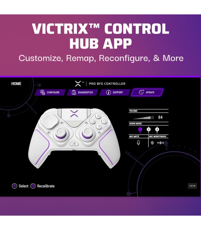 کنترلر ماژولار پلی استیشن مدل Victrix Pro BFG - سازگار با PS4 و PS5 - رنگ سفید