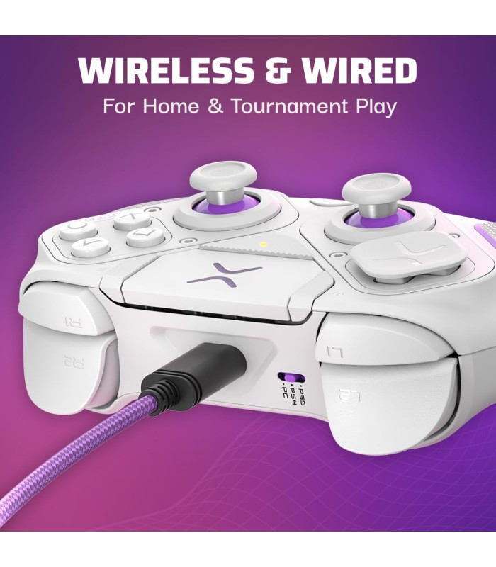 کنترلر ماژولار پلی استیشن مدل Victrix Pro BFG - سازگار با PS4 و PS5 - رنگ سفید