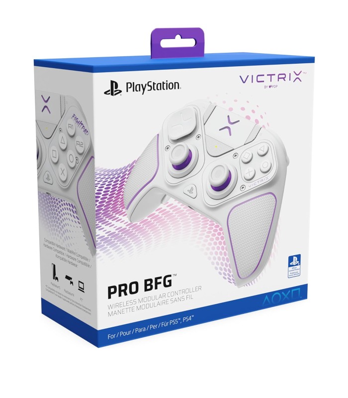 کنترلر ماژولار پلی استیشن مدل Victrix Pro BFG - سازگار با PS4 و PS5 - رنگ سفید