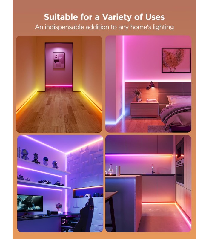 چراغ نئونی هوشمند ۵ متری گووی مدل Govee Neon Rope Light for Wall Lining