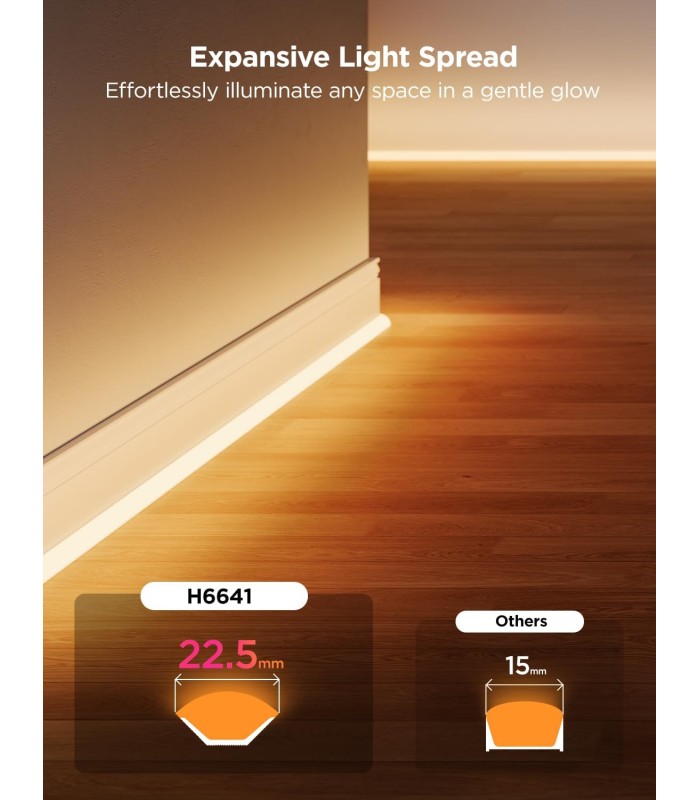 چراغ نئونی هوشمند ۵ متری گووی مدل Govee Neon Rope Light for Wall Lining