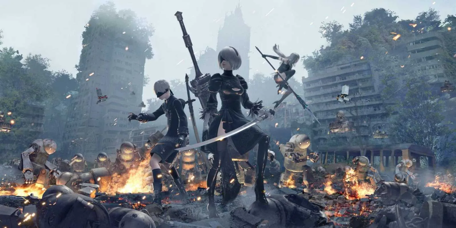 رده‌بهترین بازی‌های چند پایانی؛ ۹. نی‌یر: آتوماتا (NieR: Automata) – با ۲۶ پایان